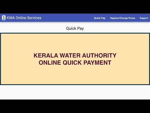 How To Do KWA Quick Payment?