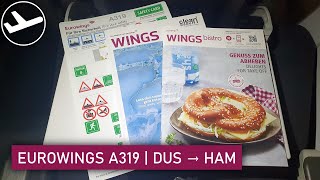 TRIP REPORT | Flying to the Winter Wonderland! | Eurowings A319 | Düsseldorf to Hamburg