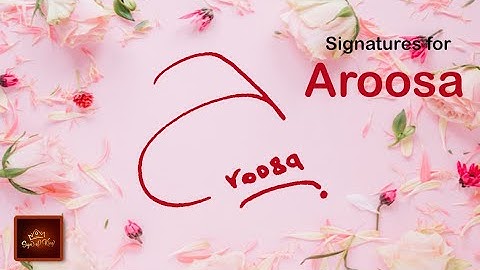 How to Draw Signature like a Billionaire (For Alphabet "A") - Signature for Name 