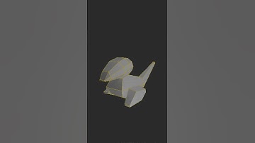 PORYGON WIREFRAME - Model Turn Around // Blender // #shorts #short #blender #retro