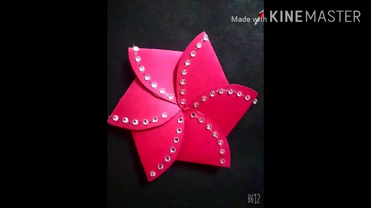 diy flower envelope card for scrapbook youtube