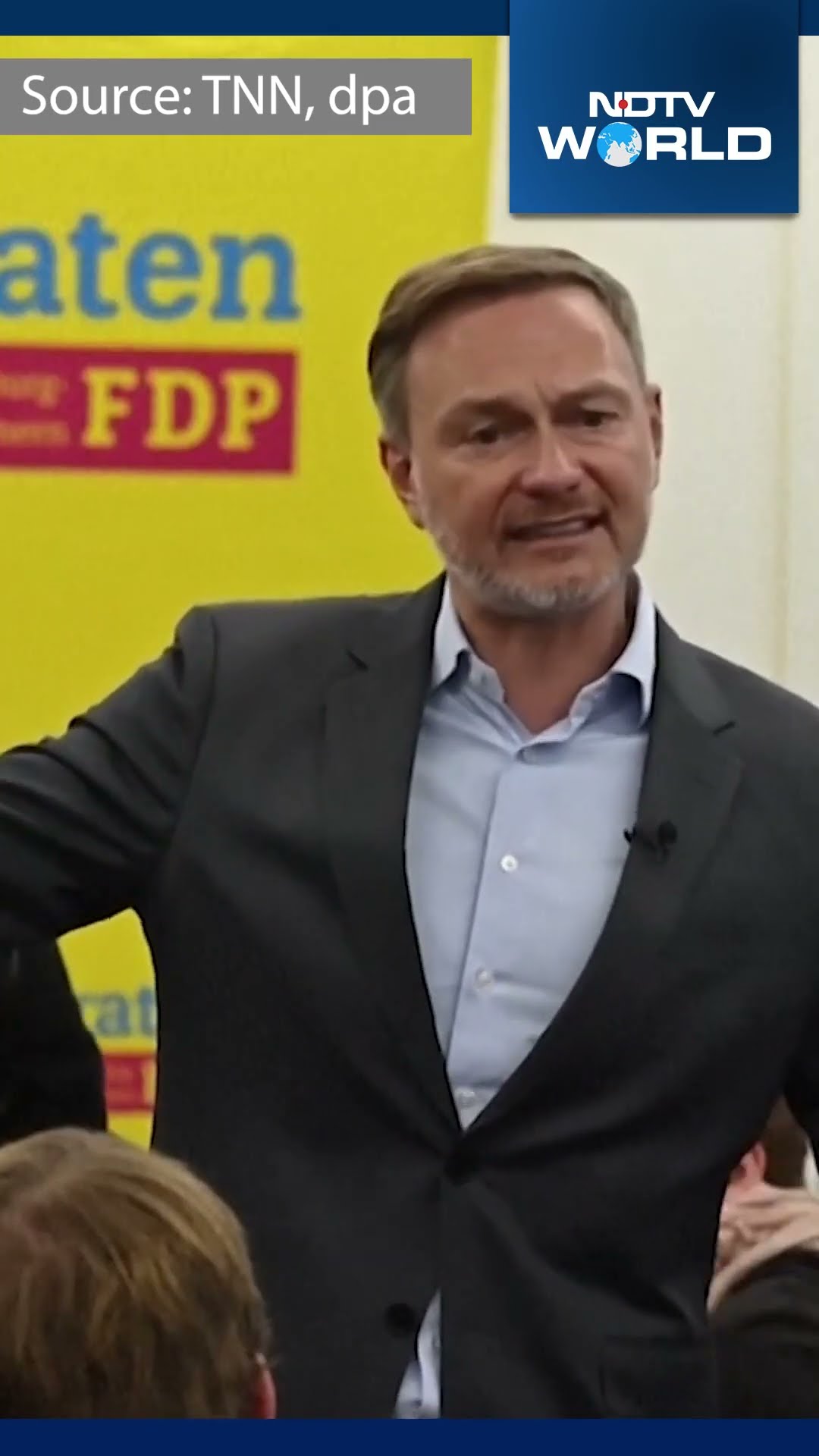 Former German Minister Of Finance Attacked With Foam Cake