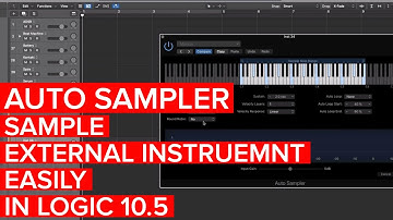 Auto Sampler - Sample your synths in Logic 10.5 - Logic Pro Basics
