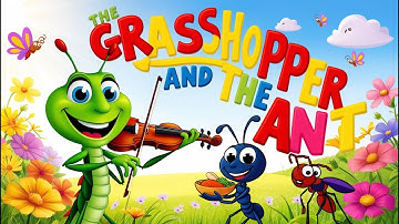 The Lazy Grasshopper & The Busy Ant/A Fun Story About Friendship/#babystory #kidsanimation #babyjoy