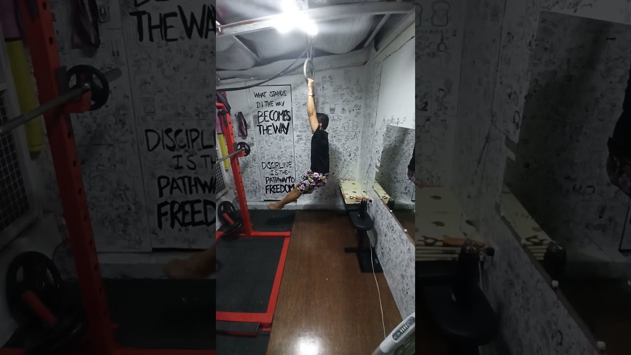 The best ab workout, if you still can't do Hanging Leg Raise. HANGING FROG RAISES 