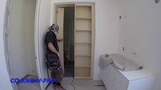 DIY Secret Room with Shelve Doors/Closet Doors How to @coknowproconstructiontips