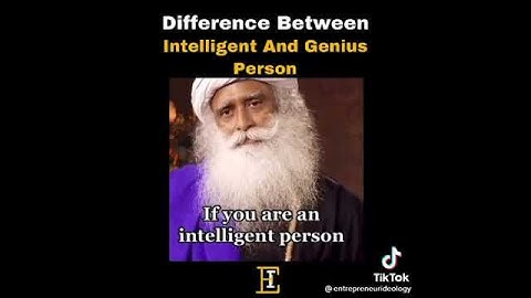 Difference between intelligent and genius
