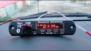 Wireless Bluetooth 12V MP3 WMA Decoder Board Audio Module USB TF