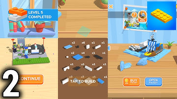 Construction Set - Toys Puzzle Gameplay / Walkthrough Part 2 | IOS & Android Game (Big Builds!)