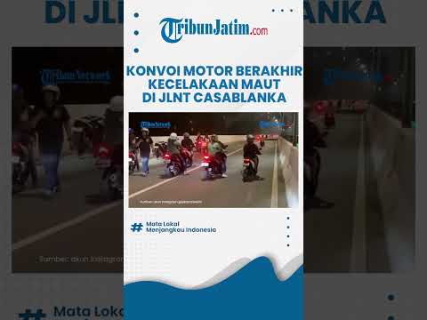 Konvoi Motor Berujung Maut, Detik detik Kecelakaan Maut di JLNT Casablanca