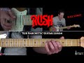 Red Barchetta Guitar Lesson (Full Song) - Rush