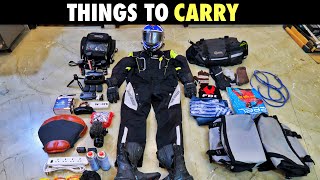 Things I Carry for my LONG RIDE | RIDE PREPARATION
