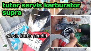 cara servis karburator motor Supra x 125 | servis karbu supra