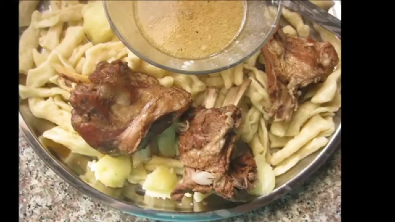 Чеченские ГАЛУШКИ с МЯСОМ - YouTube