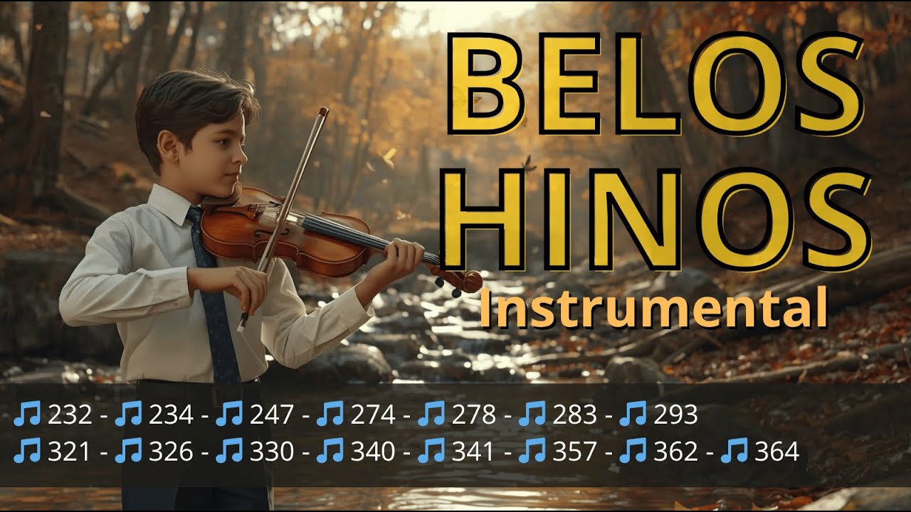 🌿 Hinos CCB Instrumentais 🎻🎹🎶 Violino, Piano e Clarinete com Imagens 4K de Pássaros