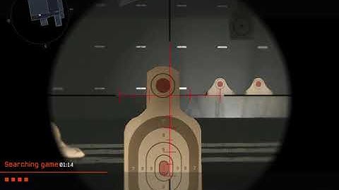 Warface (first person shooter game) shooting range with a sniper rifle part 2