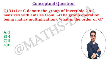 Q131 | ABSTRACT ALGEBRA | CSIR-NET/JRF  | GATE | IIT-JAM | NBHM | NBHM P.Hd.|