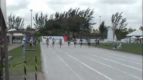 Final dos 75m do atletismo masculino