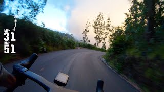 Night Descent Through Clouds, Forest, and Town | Scott Foil in Madeira