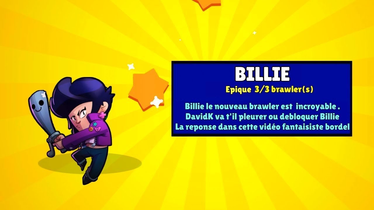 Miraculeux Pack Opening Billie Brawl Stars Billie Youtube - brawl star djinn gael2toulon