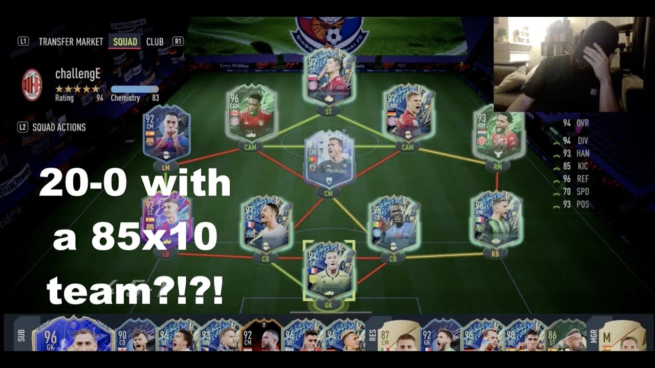 LAST FUTCHAMP REWARDS OF FIFA 22👀gamble pack challenge completed! (plus footage)