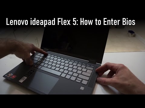 How to Enter Bios on the Lenovo Ideapad Flex 5