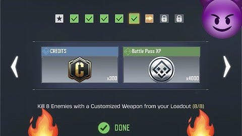 Call Of Duty Mobile kill 8 Enemies with a Customized Weapon from your Loadout