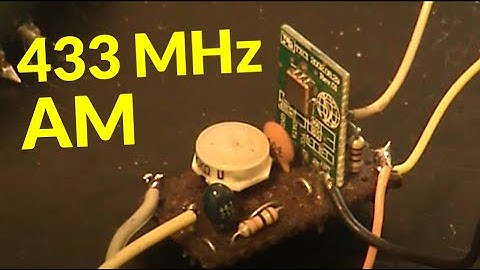 Experiments with UHF data transmitter modules: Part 8 AM voice