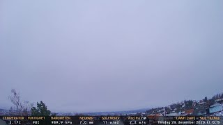 Timelapse Cam 1 - 29. desember 2020