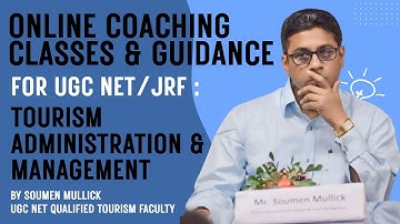Guidance for UGC NET/JRF : Tourism Administration and Management
