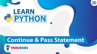 Python Continue & Pass Statement Tutorial in Hindi / Urdu