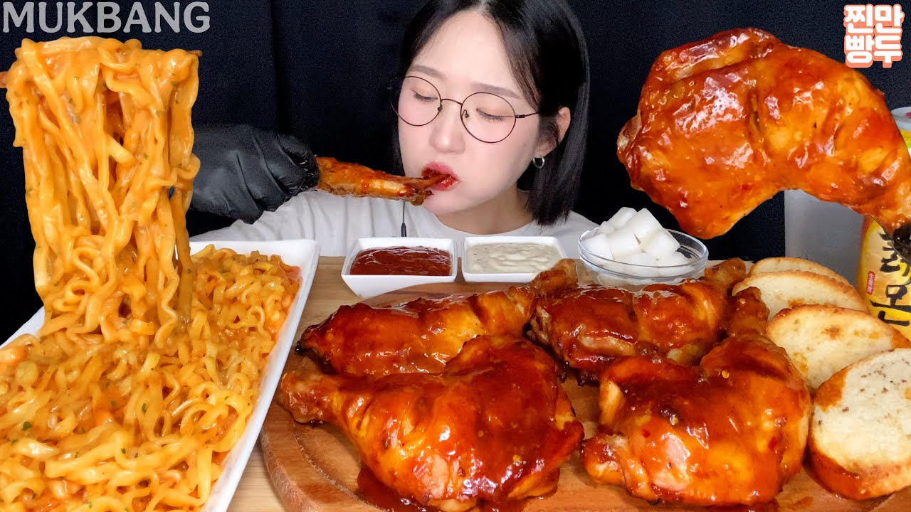 🍗Chicken & Carbo Buldak Ramen | KOREANFOOD MUKBANG ASMR