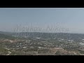 D-Log M. Cakallar, Alanya, Turkey. Drone shot of Alara Castle archaeological site with green vall...