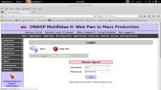 OWASP A2 Broken Authentication mutilldae bypass auth via cookie tampering SHORT VERSION