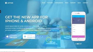 AppMe - App Landing Page Template