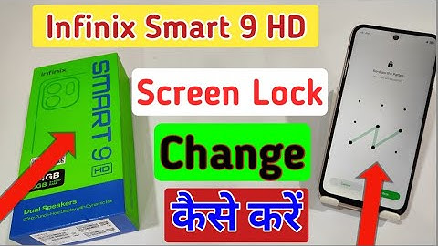 How to change pattern lock in Infinix smart 9 hd | Screen lock/infinix me password kaise change kare