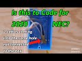 Is this to Code for 2020 NEC? (314.17 Conductors Entering Through Cable Clamps)