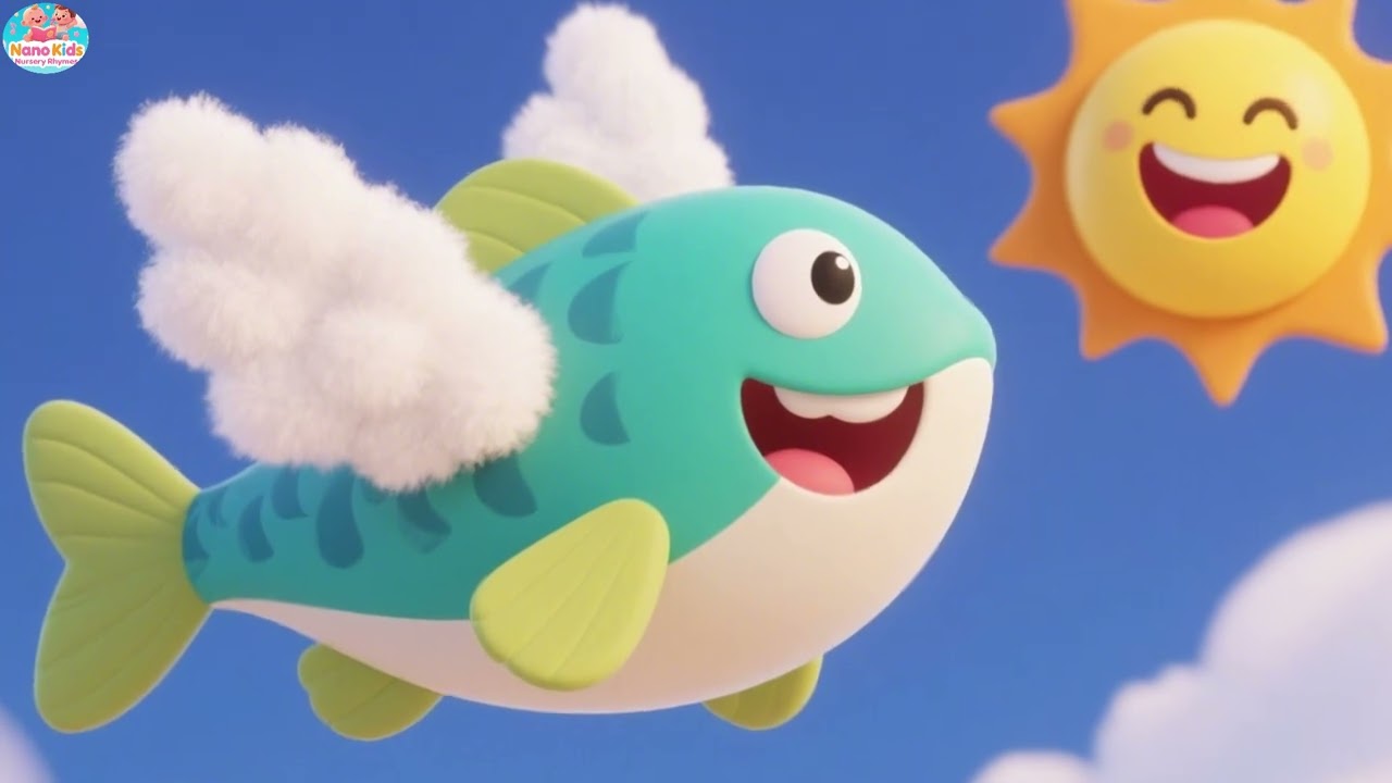 Fluffy Fish Fly Today | Imaginative Fish Song for Kids | Fun Ocean Rhyme for Toddlers