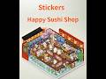 [Relaxing] DIY Happy Sushi Shop Stickers
