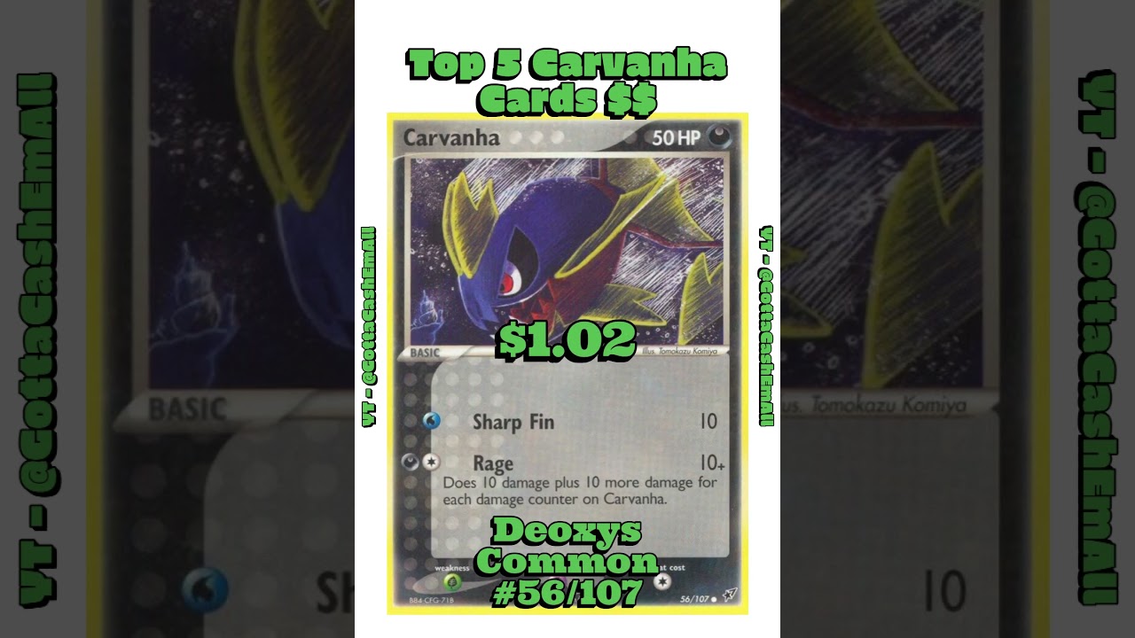 Top 5 Carvanha Pokémon Cards 