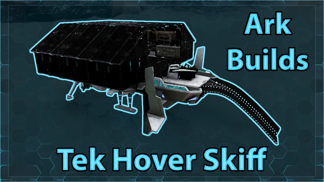 ark builds - taming/farming tek hover skiff - ark genesis