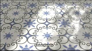 blue tiles#interiordesign #home #custom #floor #tiles #walldecor #marblemusic #mosaic #flowers