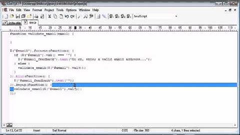 jQuery Tutorial   108   Email validation