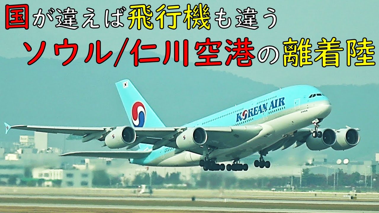 【初めて見た！がいーっぱい】ソウル/仁川空港の離着陸機をご紹介