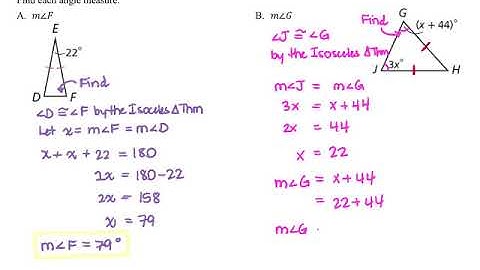 Geometry 4.9 Isosceles and Equilateral Triangles