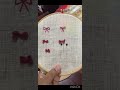 3 types of bow embroidery #embroidery #beginnersstitch #trending #shorts