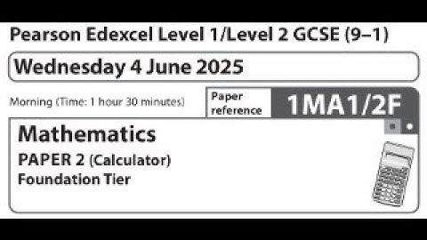 June 2025 GCSE Maths Paper 2 | Edexcel 1MA1/2F (calculator) Foundation Tier | FULL Walkthrough!