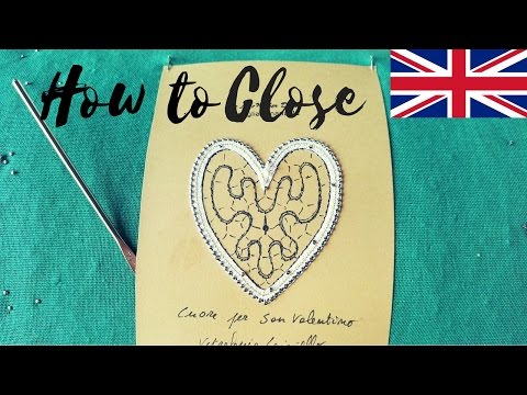 Bobbin Lace Tutorial How To Close The Heart