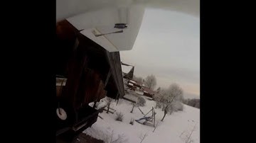 RC plane crash - onboard camera slow motion (GoPro HD Hero 2)