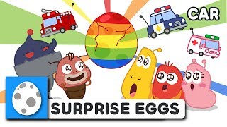 NEW! SURPRISE EGGS - CAR | LARVA KIDS | EGG SONG | SUPER BEST SONGS FOR KIDS